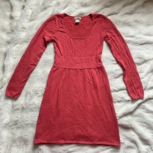 Y2K shy girl long sleeve scoop neckline pink babydoll 🩷